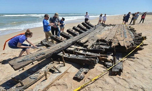 Bất ngờ phát hiện xác tàu đắm có từ thế kỷ 18