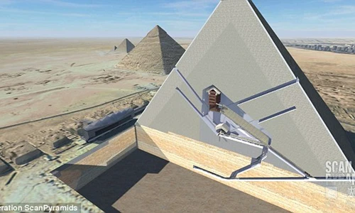 Bất ngờ hai khoang bí ẩn trong Đại kim tự tháp Giza