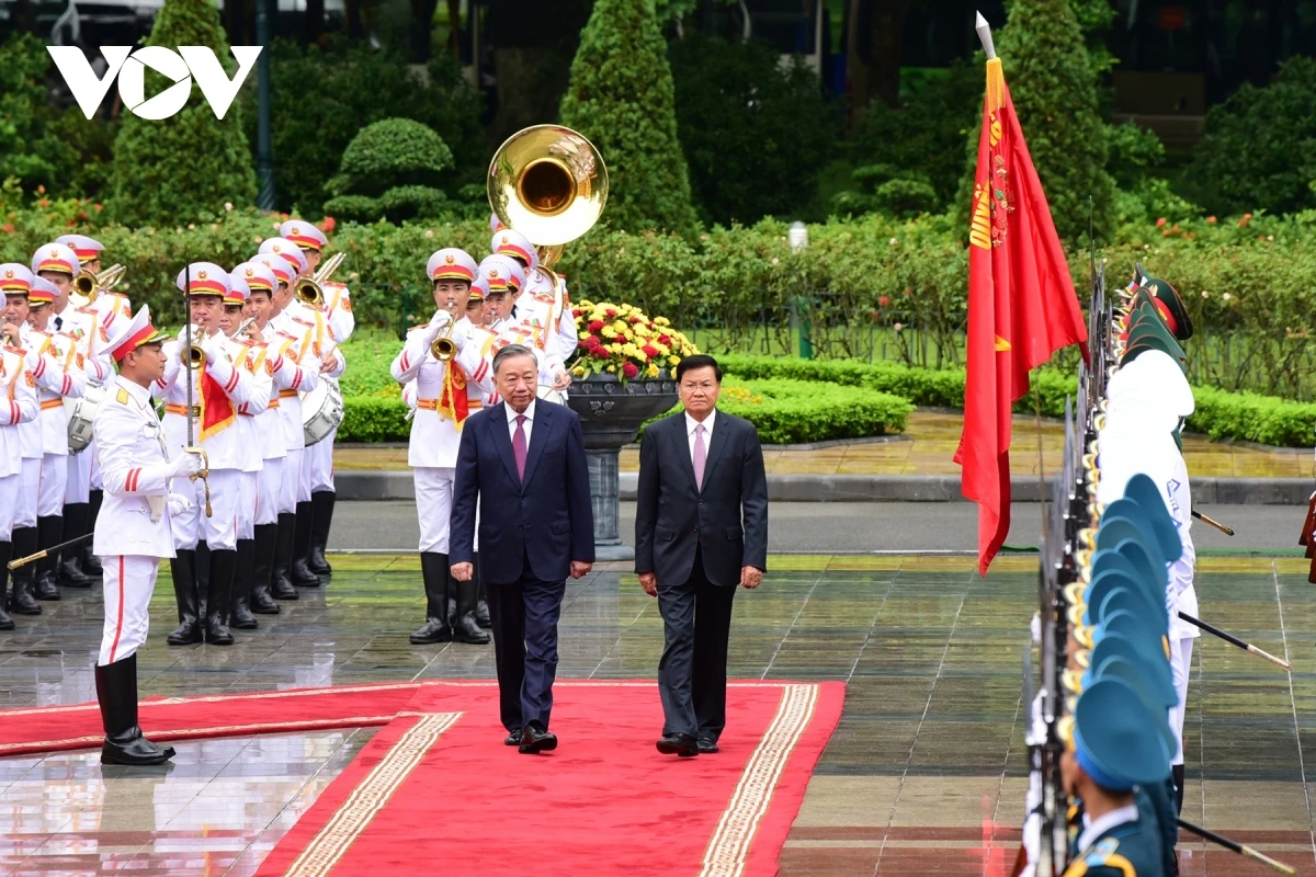 Toàn cảnh chuyến thăm Việt Nam của Tổng Bí thư, Chủ tịch nước Lào
