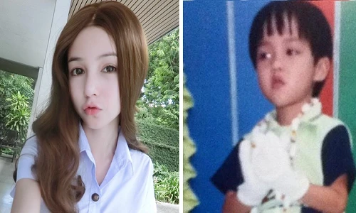 Cậu nhóc đen đúa biến thành hot girl Thái Lan nóng bỏng