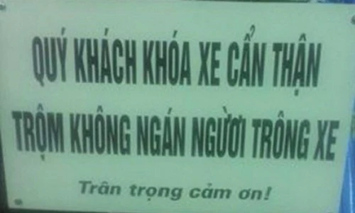 Cười bể ruột với những thông báo siêu bá đạo