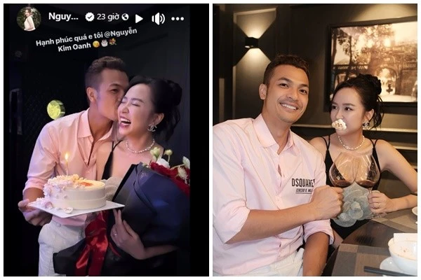 “Con trai Mai Thu Huyền” mừng sinh nhật vợ trẻ xinh