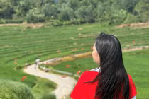 Sắc đỏ giữa ruộng bậc thang Pù Luông điểm hẹn du lịch dịp 2/9