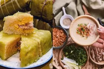 Lẩu cháo bánh chưng món ngon lạ miệng giúp 'giải cứu' đồ Tết