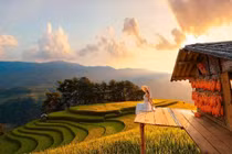 Đồi Móng Ngựa 'toạ độ' ngắm mùa lúa chín siêu thực ở Mù Cang Chải