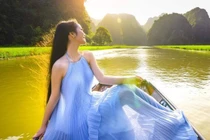 Đắm say Ninh Bình trong mùa lúa xanh ngút ngàn