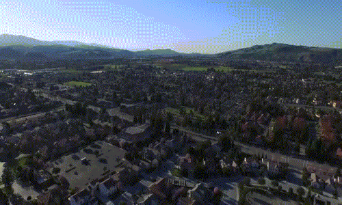 Dia bay UFO bay vut qua bau troi My?