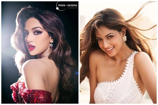 Hoa hậu Harnaaz Sandhu 'lột xác' gợi cảm, chấm thi chung kết Miss Cosmo 2025