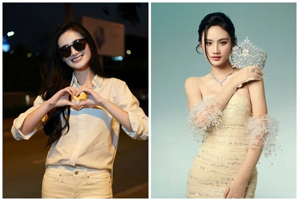 Ý Nhi trở về nước đồng hành cùng Miss World Vietnam 2025