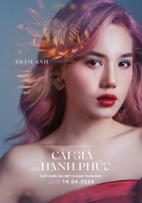 Trước Tử chiến trên không, Trâm Anh đóng nhiều phim như Cái giá của hạnh phúc, Tiểu tam không có lỗi?, Trói buộc yêu thương, Cây táo nở hoa. Ảnh: FB Trâm Anh.