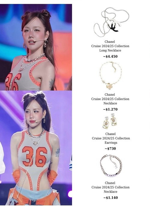 Trang phục, phụ kiện hàng hiệu giúp tôn lên vẻ sang trọng của Phương Ly. Ảnh: Tiền Phong.