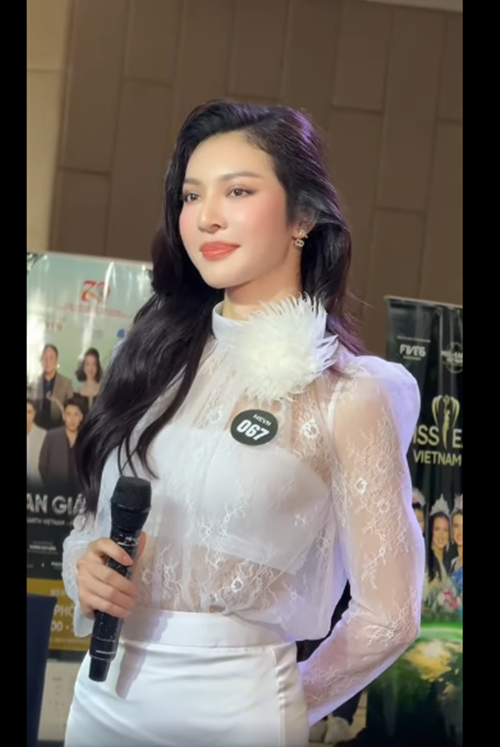 Bùi Lý Thiên Hương gây chú ý khi tham gia vòng sơ khảo miền Nam của Miss Earth Vietnam 2025 - Hoa hậu Trái đất Việt Nam 2025. Ảnh: Miss Earth Vietnam.
