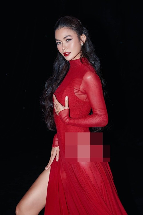 Mâu Thủy sinh năm 1992, là quán quân Vietnam's Next Top Model 2013, đoạt danh hiệu Á hậu 2 cuộc thi Hoa hậu Hoàn vũ Việt Nam 2017. Ảnh: FB Mâu Thủy.