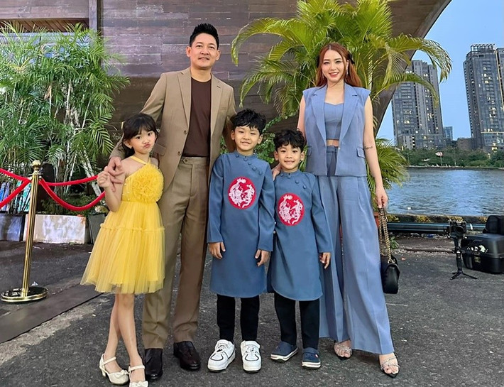 Hai con trai của Hải Băng kháu khỉnh, đáng yêu. Ảnh: FB Hải Băng.