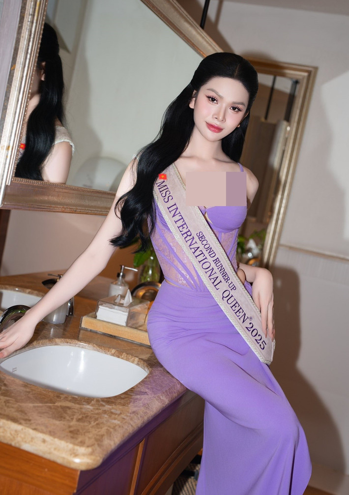 Hiện tại, Hà Tâm Như tiếp tục ở Thái Lan thực hiện các hoạt động với vai trò á hậu 2 Hoa hậu Chuyển giới Quốc tế 2025. Ảnh: FB Hà Tâm Như.