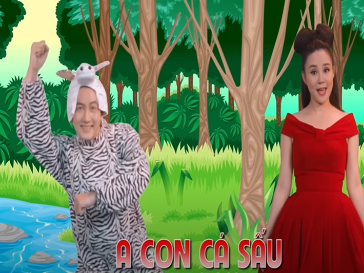 Ngoài Một con vịt, có nhiều video nhạc Việt có lượt xem “khủng” trên Youtube. A con cá sấu là một trong số đó. Ảnh: Youtube Voi TV.