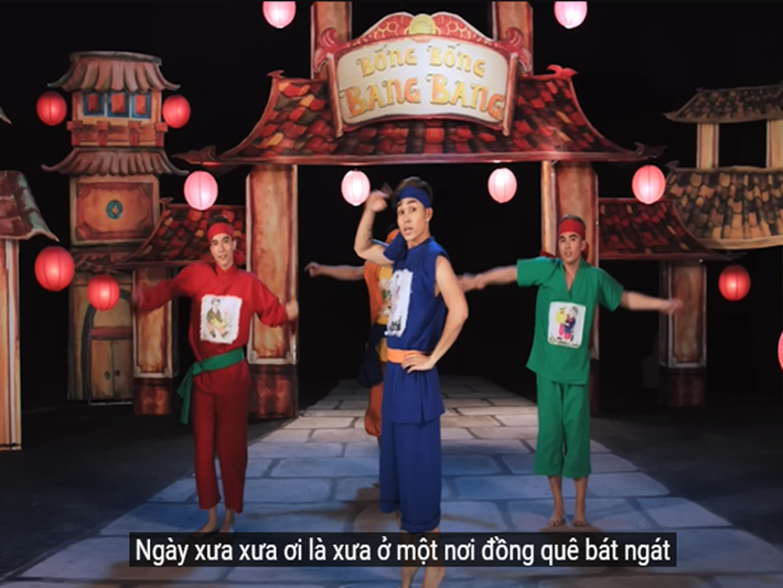 MV Bống bống bang bang của nhóm nhạc 365 gây ấn tượng với 622 triệu lượt xem trên Youtube sau 9 năm ra mắt. Ảnh: Youtube Studio68.