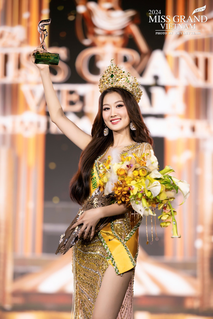 Tháng 8/2024, Võ Lê Quế Anh đăng quang Miss Grand Vietnam. Cô có hai tháng để chuẩn bị cho cuộc thi Miss Grand International 2024. Ảnh: FB Quế Anh.