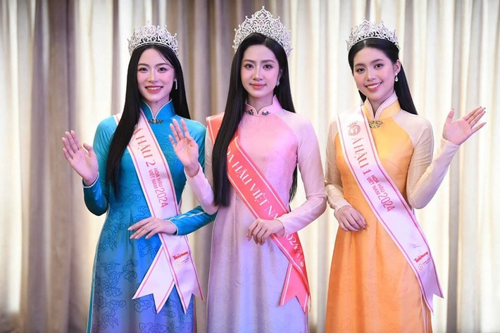 Vân Nhi và Châu Anh sở hữu vẻ đẹp riêng. Ảnh: Hoa hậu Việt Nam.