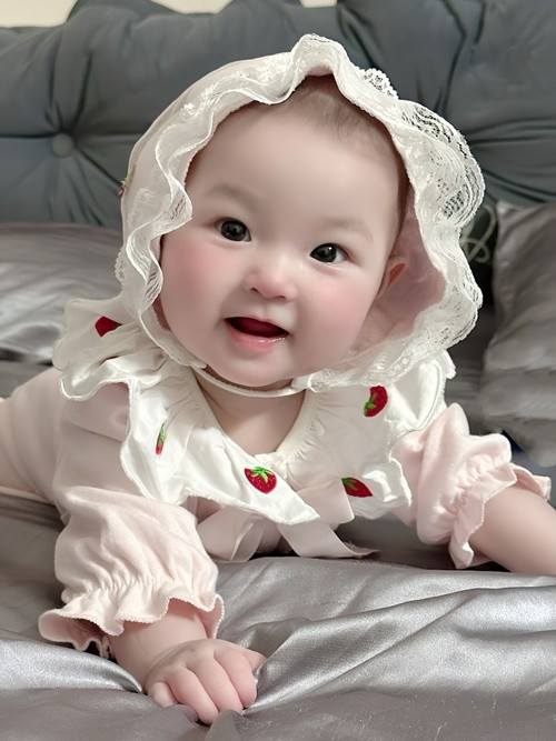 Con gái thứ 2 của Anh Tuấn - Lâm Diễm Quỳnh xinh như búp bê. Ảnh: FB Anh Tuấn.