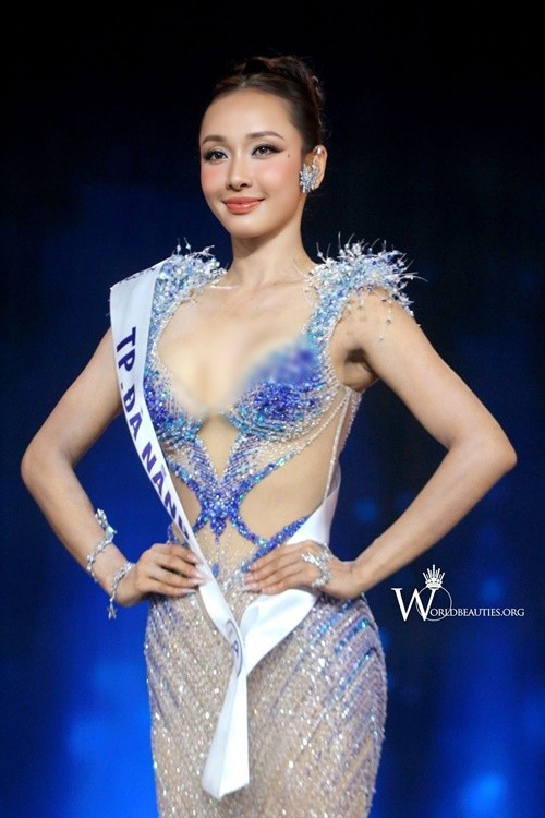 Ngô Thị Mỹ Hải lọt top 5 Người đẹp biển, top 10 Thí sinh có hình thể đẹp nhất ở Hoa hậu Hoàn vũ Việt Nam 2025. Thí sinh này cao 1m70, có số đo ba vòng 84-59-90cm. Mỹ Hải từng là Á khôi 2 cuộc thi Hoa khôi Du lịch Việt Nam 2020. Ảnh: FB Mỹ Hải.
