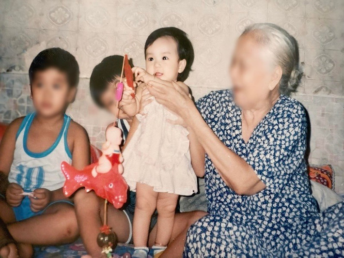 Bảo Ngọc là cô nhóc đáng yêu, bụ bẫm ngày nhỏ. Ảnh: FB Gia Bảo.