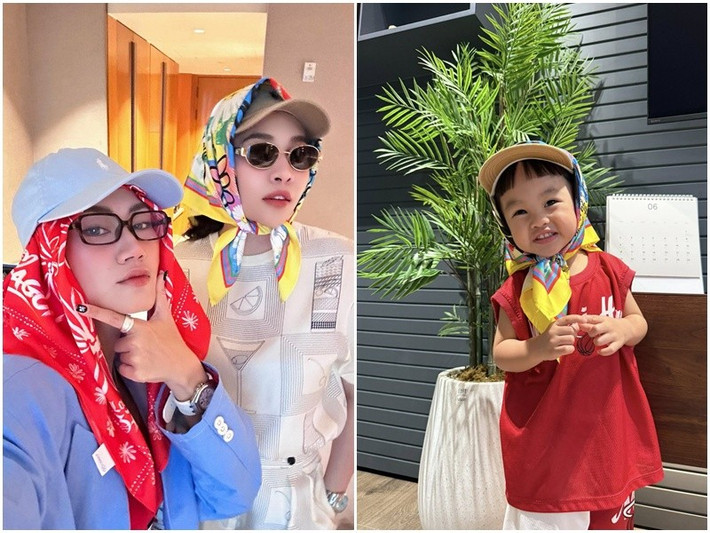 Sutin - con trai của Cường Đô la và Đàm Thu Trang năm nay 2 tuổi, kháu khỉnh. Ảnh: FB Đàm Thu Trang.