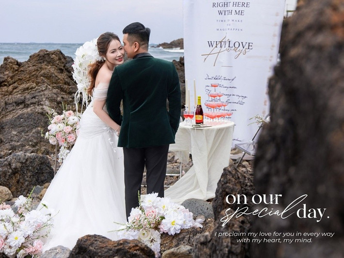 Nam diễn viên tái hôn sau nhiều năm cuộc hôn nhân đầu tan vỡ. Ảnh: FB Hùng Thuận.
