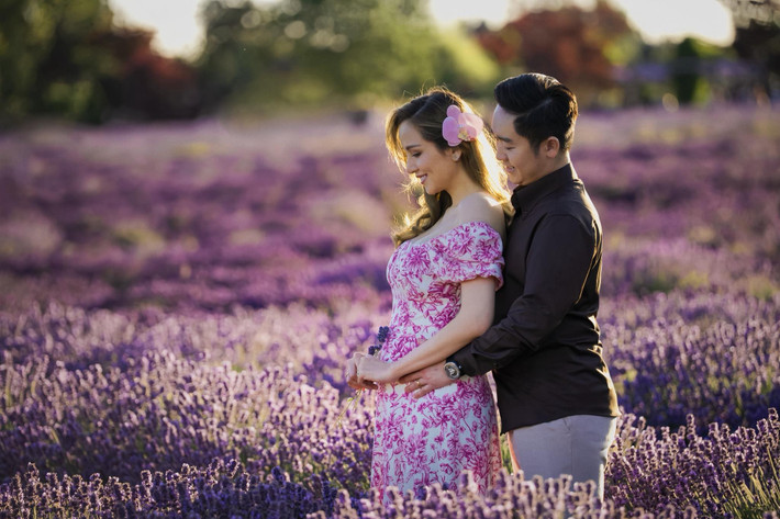 Diễm Hương cho biết, cô mang thai bằng phương pháp IVF (thụ tinh trong ống nghiệm) khi trở về Việt Nam vào đầu năm 2024. Ảnh: FB Diễm Hương.