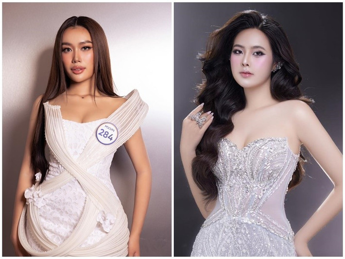Thiên Kim từng vào top 10 Miss Grand Vietnam 2024. Minh Tâm tốt nghiệp loại xuất sắc ngành Truyền thông Quốc tế tại Học viện Báo chí và Tuyên truyền. Ảnh: FB Đào Minh Tâm, Thiên Kim.