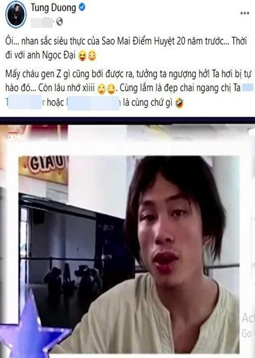 Trước đó, không ít lần Tùng Dương chia sẻ về ngoại hình mới vào nghề. Ảnh: Vietnamnet.