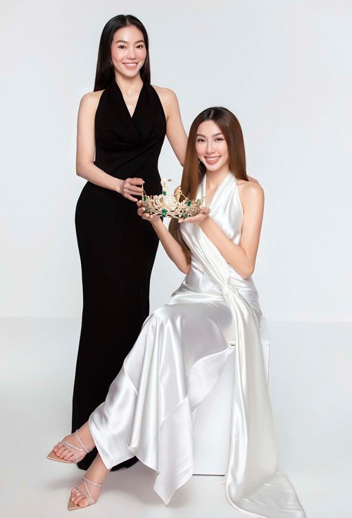 Công ty cổ phần Quảng cáo Thương mại Sen Vàng có Phạm Kim Dung làm CEO, từng là đơn vị trực tiếp quản lý Nguyễn Thúc Thùy Tiên (phải). Ảnh: Yeah1.