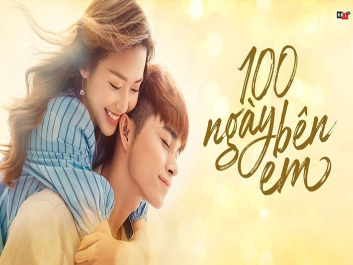 Khả Ngân còn đóng chung với Jun Phạm trong phim 100 ngày bên em. Ảnh: VTV.