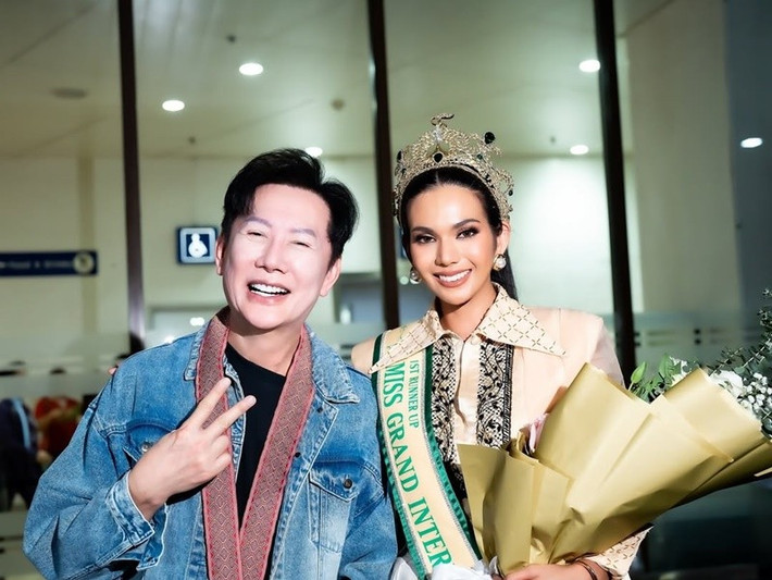 Theo ông Nawat Itsaragrisil - chủ tịch Hoa hậu Hòa bình Quốc tế, Christine Juliane Opiaza bày tỏ rằng cô sẵn sàng với cương vị hoa hậu. Ảnh: Instagram Christine Juliane Opiaza.