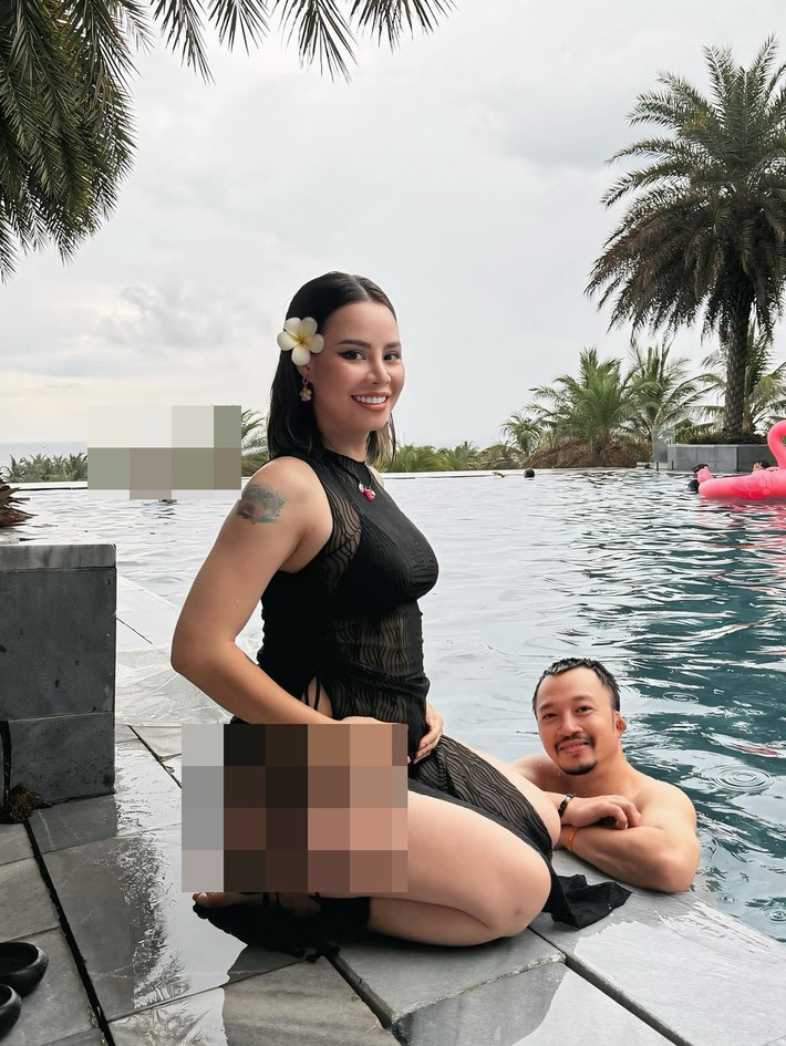 Trên trang cá nhân, rapper Hà Lê đăng tải hình ảnh bên Gia Linh trong một kỳ nghỉ dưỡng. Ảnh: FB Hà Lê.