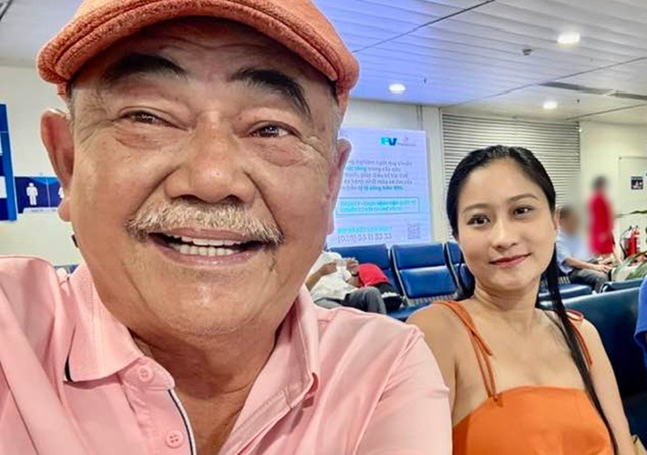 Nghệ sĩ Việt Anh và Chân Chân thường đi du lịch hâm nóng tình cảm. Ảnh: FB NSND Việt Anh.