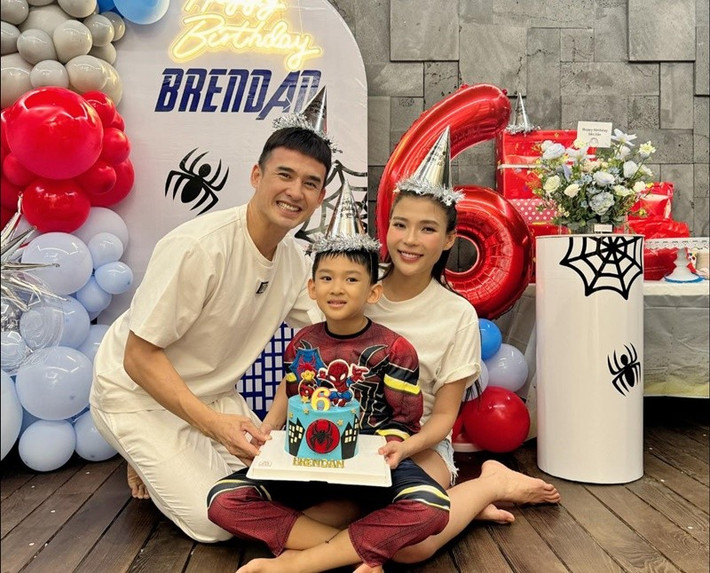 Lương Thế Thành kết hôn với Thúy Diễm, có một cậu con trai. Ảnh: FB Lương Thế Thành.