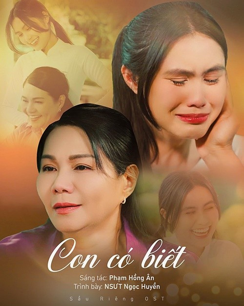 Con gái Ngọc Huyền thích đóng phim. Năm 2024, Hà Tiên đóng web drama Sầu riêng cùng mẹ. Ảnh: FB Ngọc Huyền.