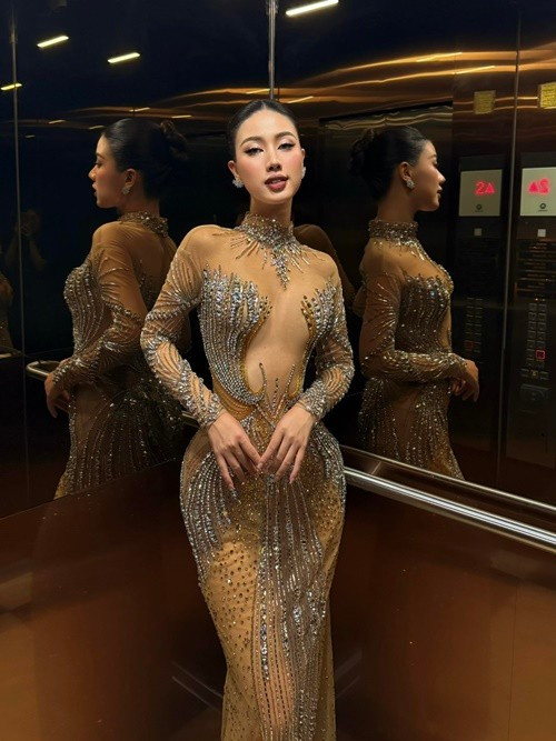Cô cao 1m73, có số đo ba vòng 81-62-94cm. Thu Hòa từng vào top 60 Hoa hậu Hoàn vũ Việt Nam 2019 và top 41 Hoa hậu Hoàn vũ Việt Nam 2022. Ảnh: FB Thu Hòa.