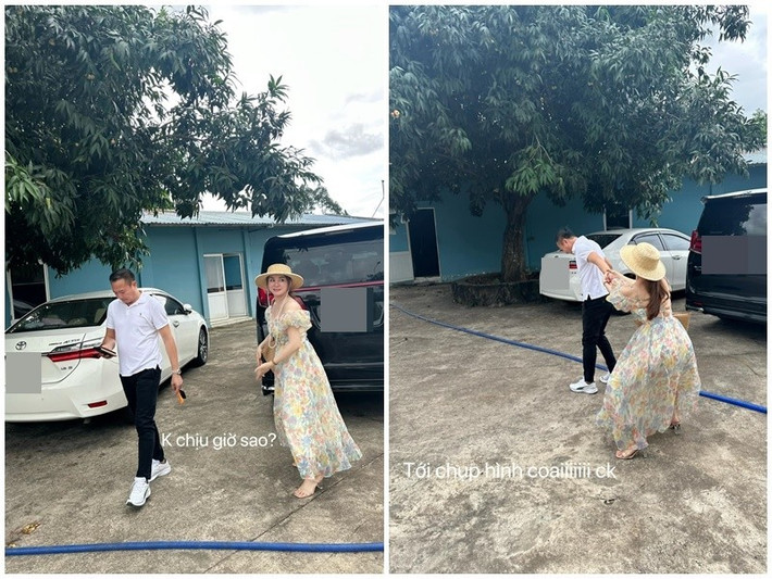 Giọng ca Đồng xanh từng chia sẻ, bạn đời không thích chụp ảnh, ngại xuất hiện trước công chúng. Ảnh: FB Vy Oanh.