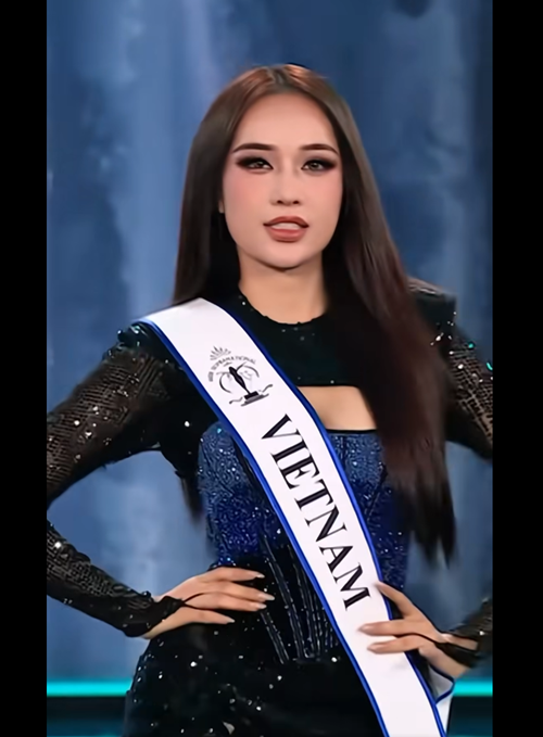 Đại diện Việt Nam - Võ Cao Kỳ Duyên không lọt top cũng như giành bất kỳ giải phụ nào. Ảnh chụp màn hình.