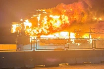 Xe khách cháy trên cao tốc Diễn Châu – Bãi Vọt, một học sinh tử vong