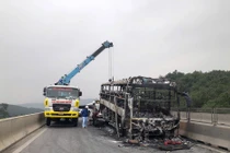 Cao tốc Diễn Châu – Bãi Vọt thông xe trở lại sau vụ cháy xe khách