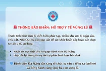 Bệnh viện Đà Nẵng triển khai tư vấn y tế từ xa hỗ trợ người dân vùng lũ