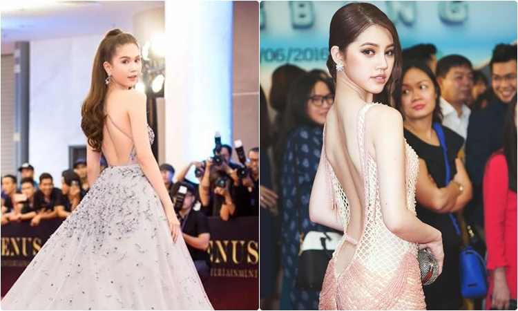 Ngọc Trinh, Jolie Nguyễn đọ lưng trần quyến rũ