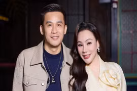 Hồ Quỳnh Hương sánh đôi cùng chồng doanh nhân tại sự kiện