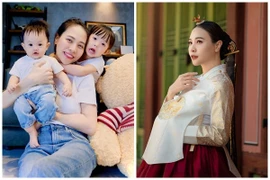 Nhan sắc mặn mà theo thời gian của Đàm Thu Trang sau khi làm mẹ