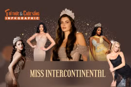 [INFOGRAPHIC] 5 người đẹp đang dẫn đầu bình chọn ở Miss Intercontinental