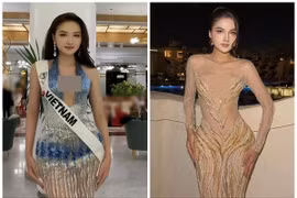 Á hậu Thu Ngân đẹp ngọt ngào ở Miss Intercontinental