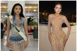 Á hậu Thu Ngân đẹp ngọt ngào ở Miss Intercontinental